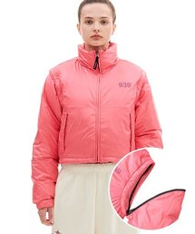 ARCHIVE BOLD（アーカイブボールド）の「939 DETACHABLE CROP DOWN JACKET (PINK)（ダウンジャケット/コート）」