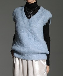 Sawa a la mode（サワアラモード）の「フェザーニットベスト（ベスト）」