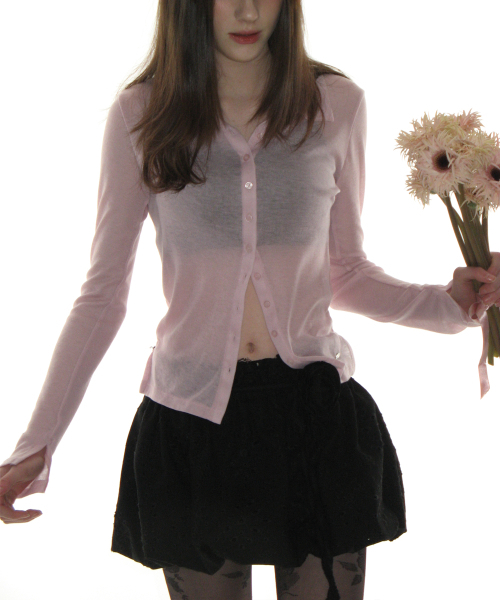 CRANK（クランク）の「ローズパンチングバルーンスカート_ブラック（スカート・レディース・その他・FREE）」の4枚目の写真