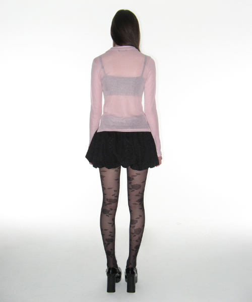 ローズパンチングバルーンスカート_ブラック（スカート）｜CRANK