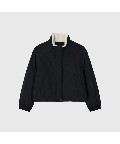 LOOKAST(ルックキャスト)の「エリーシャシアリングショートパディング_ブラック / ALYSSA SHEARING SHORT PADDING_BLACK(ダウンジャケット/コート・レディース・ブラック・SMALL/MEDIUM)」の1枚目の写真
