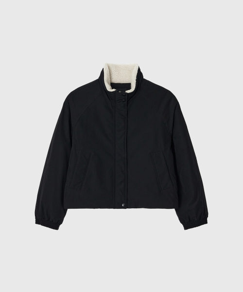 LOOKAST(ルックキャスト)の「エリーシャシアリングショートパディング_ブラック / ALYSSA SHEARING SHORT PADDING_BLACK(ダウンジャケット/コート・レディース・ブラック・SMALL/MEDIUM)」の2枚目の写真