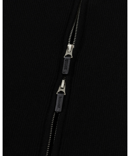MOAA（モア）の「Dual Zip Ribbed knit Top (BLACK)（ニット/セーター・レディース・その他・MEDIUM/SMALL）」の4枚目の写真