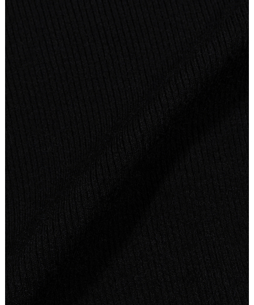 MOAA（モア）の「Dual Zip Ribbed knit Top (BLACK)（ニット/セーター・レディース・その他・MEDIUM/SMALL）」の5枚目の写真