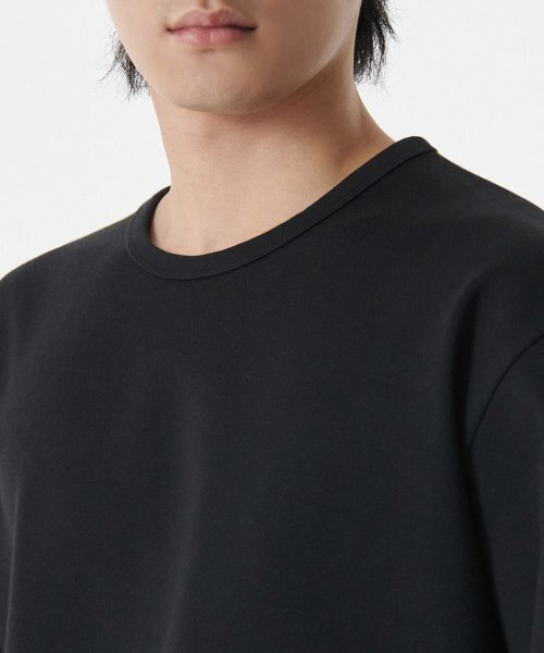 MUSINSA STANDARD（ムシンサスタンダード）の「ヘビーポンテリラックスクルーネック長袖Tシャツ[ブラック]（Tシャツ/カットソー・メンズ・その他・LARGE/X-LARGE/XX-LARGE/XXX-LARGE/SMALL/MEDIUM）」の3枚目の写真
