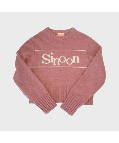 SINOON(シヌーン)の「SINOON PULLOVER KNIT (PINK)(ニット/セーター・レディース・ピンク・FREE)」の4枚目の写真