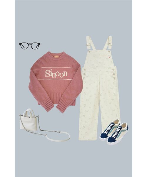 SINOON(シヌーン)の「SINOON PULLOVER KNIT (PINK)(ニット/セーター・レディース・ピンク・FREE)」の7枚目の写真