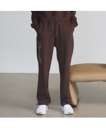 THE GREEN LAB（ザグリーンラボ）の「オーバーサイズストリングジョガーパンツ[ブラウン]（スウェットパンツ）」