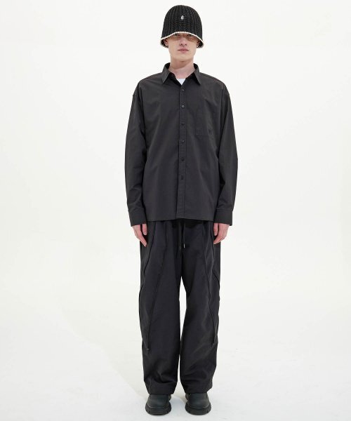 TRIP LE SENS(トリップ ル センス)の「ウォッシャブルオーバーサイズシャツ_BLACK(シャツ/ブラウス・レディース・その他・MEDIUM/LARGE)」の4枚目の写真