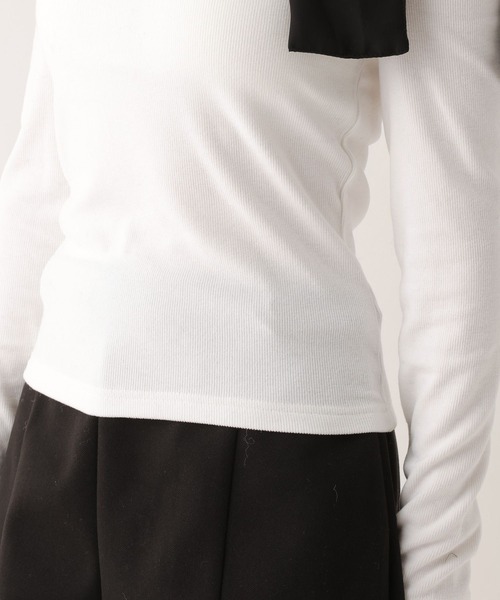 Heather（ヘザー）の「マルチWAYリボンインナー　612865（Tシャツ/カットソー・レディース・アイボリー/ブラック・S/M）」の21枚目の写真