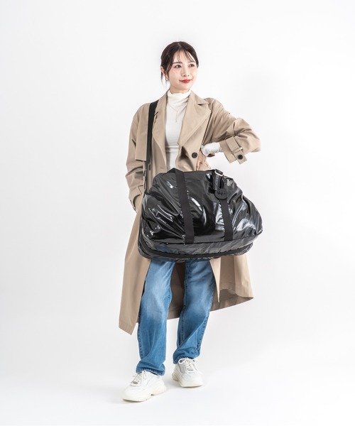 Jack Gomme(ジャックゴム)の「【JACK GOMME】ボストンバッグ ラージサイズ WALK Sac voyage(ボストンバッグ・レディース・ブラック/シルバー/インディゴブルー/カーキ/ホワイト・FREE)」の10枚目の写真