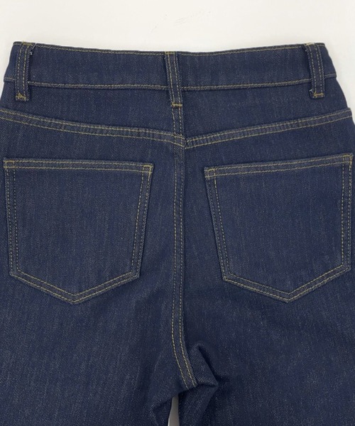 DAY CLOSET（デイ クローゼット）の「【大きいサイズ有/裏起毛】冬もあったか。ウォッシュ加工ストレートデニムパンツ レディース（デニムパンツ・レディース・ネイビー/ブルー・XL/2XL/S/M/L）」の14枚目の写真