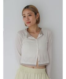 Ungrid | カシミヤ混レイヤードデザインカーディガン(カーディガン/ボレロ)