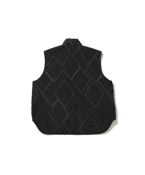 時計じかけのアーガイルキルティングベスト（ダウンベスト）｜PAMM