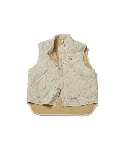 時計じかけのアーガイルキルティングベスト（ダウンベスト）｜PAMM