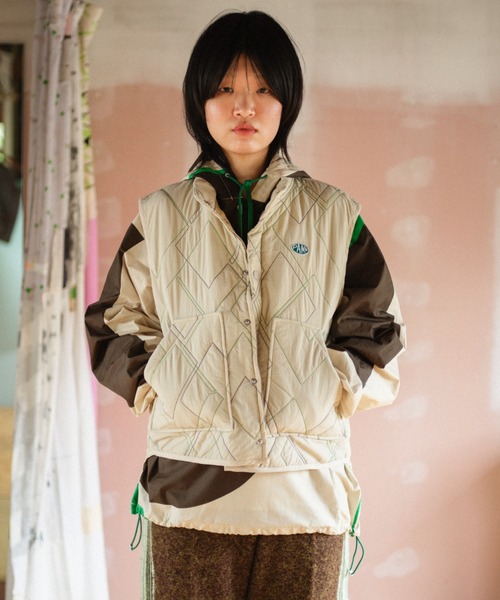 ロージーモンスター　3way peplum outer　※キルティングベストのみ ロージーモンスター 3way peplum outer ※キルティングベストのみ