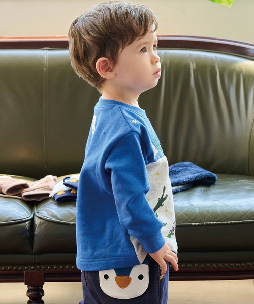 kladskap（クレードスコープ）の「【コロボックル】雪山アニマルトレーナー（スウェット・キッズ・マスタード/ブルー・80ｃｍ/100cm/110cm/120cm/90cm）」の12枚目の写真