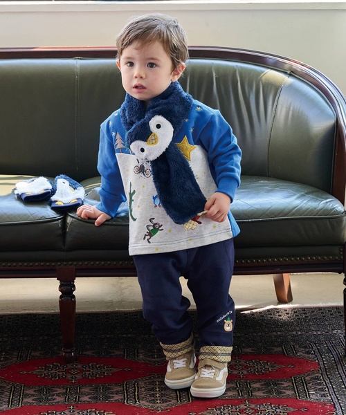 kladskap（クレードスコープ）の「【コロボックル】雪山アニマルトレーナー（スウェット・キッズ・マスタード/ブルー・80ｃｍ/100cm/110cm/120cm/90cm）」の13枚目の写真