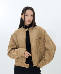 MOAA（モア）の「Suede Track rider (Beige)（ライダースジャケット）」