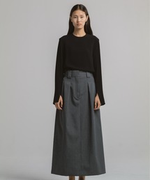 CINOH（チノ）の「BLACK FORMAL GRAY HIGH WAIST SKIRT（スカート）」