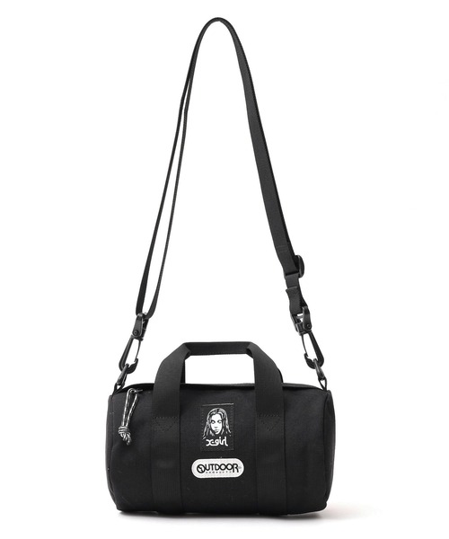 OUTDOOR PRODUCTS（アウトドアプロダクツ）の「X-girl x OUTDOOR PRODUCTS ROLL BOSTON（ショルダーバッグ・レディース・ブラック/カモフラージュ・ONE SIZE）」の2枚目の写真