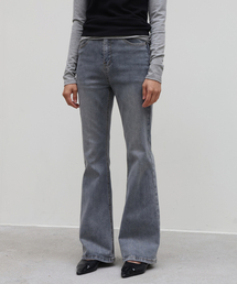 millioncor（ミリオンコール）の「Pomi Gray Blue Span Bootcut Denim Pants（デニムパンツ・レディース）」