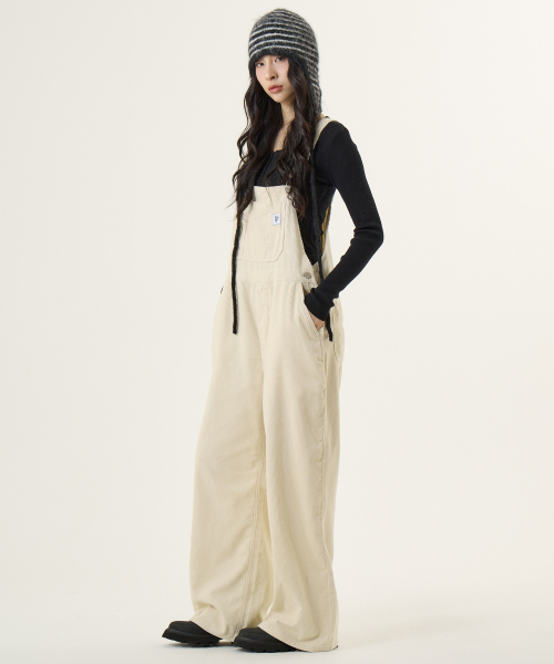 コーデュロイオーバーオールベージュ BIG MAC×FREAK'S STORE