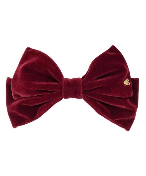 WILLSELECTION（ウィルセレクション）の「ロゴベロアリボンバレッタ（その他ヘアアクセサリー・レディース・ボルドー/ブラック・FREE）」の5枚目の写真