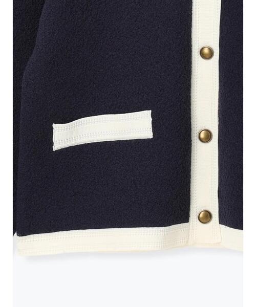 Lugnoncure（ルノンキュール）の「金釦配色ニットジャケット（カーディガン/ボレロ・レディース・ネイビー/ブラック/オフホワイト・F）」の19枚目の写真