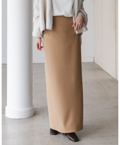 Noble（ノーブル）の「《追加》【洗える】コンフォートジャージーライクタイトスカート7（スカート・レディース・キャメル・36/34/40/38）」の5枚目の写真