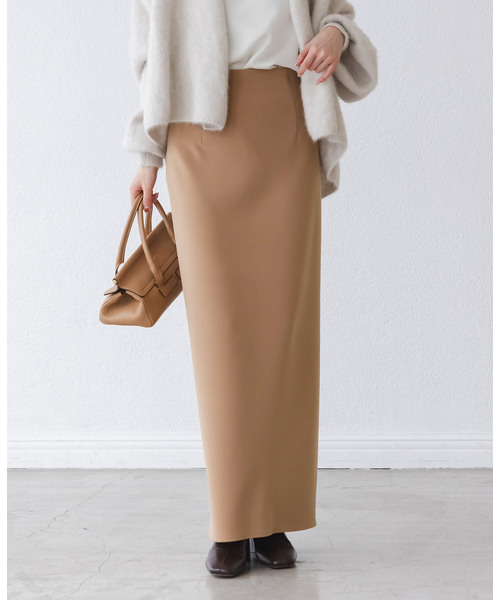 Noble（ノーブル）の「《追加》【洗える】コンフォートジャージーライクタイトスカート7（スカート・レディース・キャメル・36/34/40/38）」の3枚目の写真
