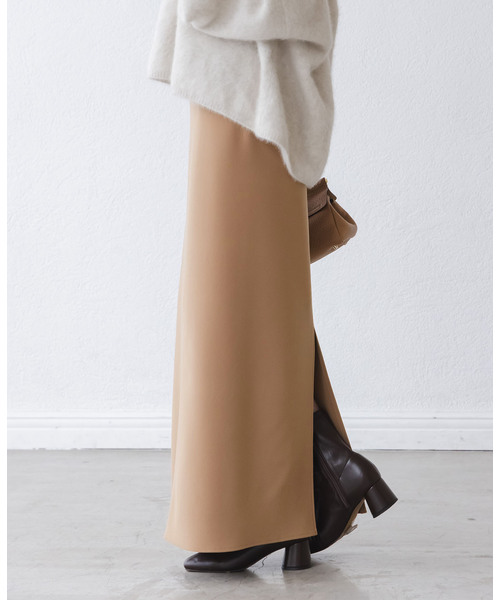 Noble（ノーブル）の「《追加》【洗える】コンフォートジャージーライクタイトスカート7（スカート・レディース・キャメル・36/34/40/38）」の4枚目の写真