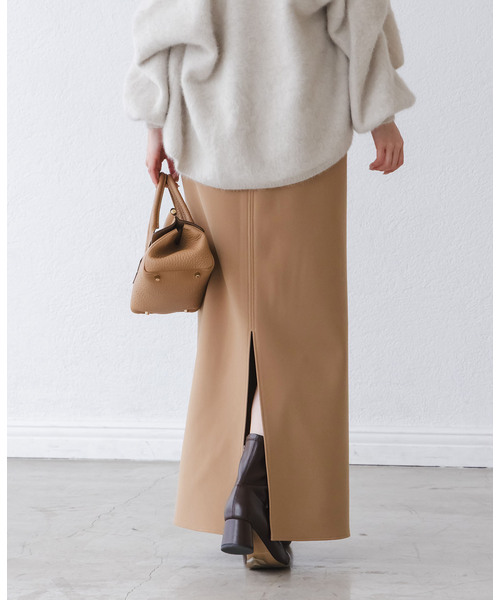 Noble（ノーブル）の「《追加》【洗える】コンフォートジャージーライクタイトスカート7（スカート・レディース・キャメル・36/34/40/38）」の9枚目の写真