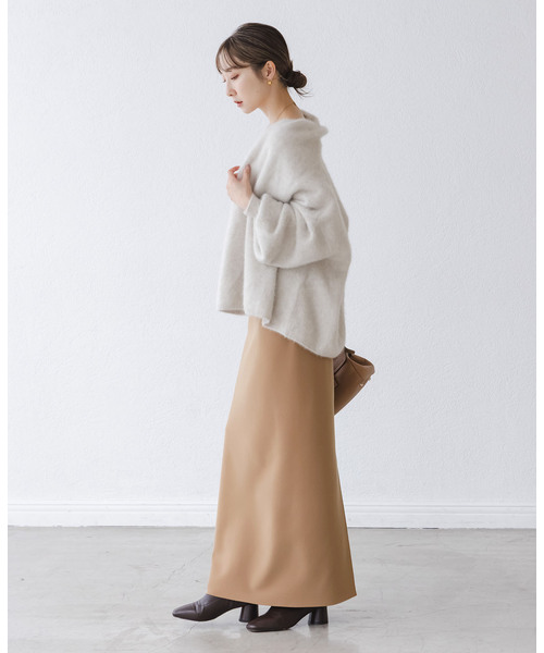 Noble（ノーブル）の「《追加》【洗える】コンフォートジャージーライクタイトスカート7（スカート・レディース・キャメル・36/34/40/38）」の11枚目の写真