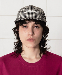 UNALLOYED（アナロイド）の「ロゴギンガムチェックキャップ / ブラック（キャップ）」