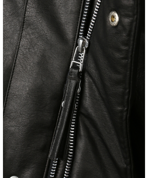 BESLOW(ビースロー)の「OVERSIZED M65 HOOD SHORT DOWN PARKA VEGAN LEATHER BLACK(ダウンジャケット/コート・メンズ・その他・LARGE/MEDIUM/SMALL/X-LARGE/X-SMALL)」の16枚目の写真