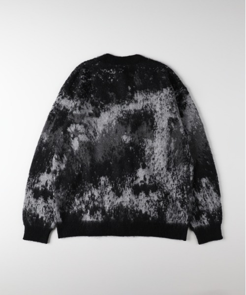 BACK NUMBER(バックナンバー)の「BACK NUMBER(バックナンバー)【メンズ】シャギーニットグラデーションカーディガン(カーディガン/ボレロ・メンズ・パープル/ブルー/ブラック・L/XL/M)」の4枚目の写真
