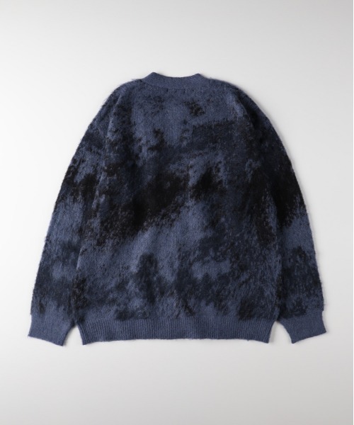 BACK NUMBER(バックナンバー)の「BACK NUMBER(バックナンバー)【メンズ】シャギーニットグラデーションカーディガン(カーディガン/ボレロ・メンズ・パープル/ブルー/ブラック・L/XL/M)」の6枚目の写真