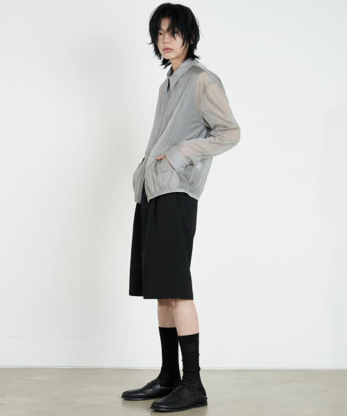 DUSTYWHITE（ダスティーホワイト）の「グレー ヘイズ ジップアップシャツ（シャツ/ブラウス・メンズ・その他・MEDIUM/LARGE/X-LARGE）」の2枚目の写真