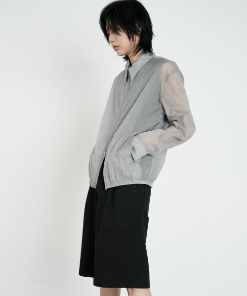 DUSTYWHITE（ダスティーホワイト）の「グレー ヘイズ ジップアップシャツ（シャツ/ブラウス・メンズ・その他・MEDIUM/LARGE/X-LARGE）」の3枚目の写真