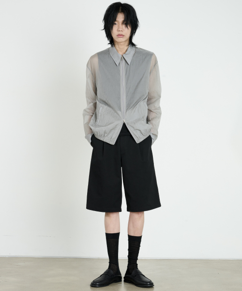DUSTYWHITE（ダスティーホワイト）の「グレー ヘイズ ジップアップシャツ（シャツ/ブラウス・メンズ・その他・MEDIUM/LARGE/X-LARGE）」の4枚目の写真