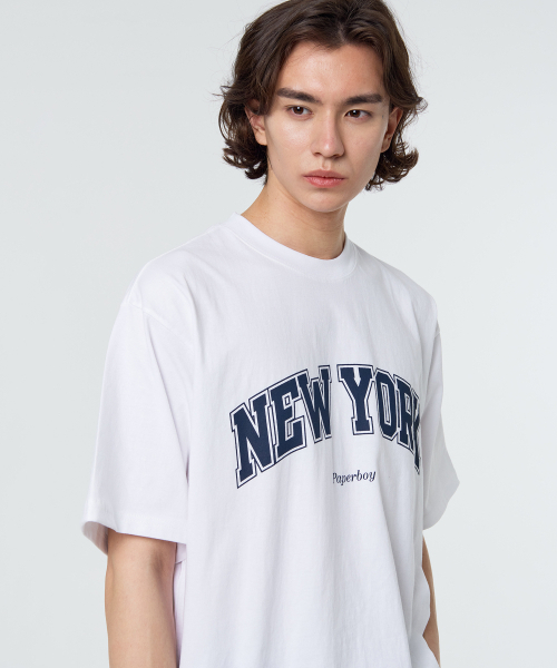 PAPERBOY(ペーパーボーイ)の「ニューヨーク 半袖Tシャツ-ホワイト(Tシャツ/カットソー・レディース・その他・SMALL/MEDIUM/LARGE/X-LARGE)」の7枚目の写真