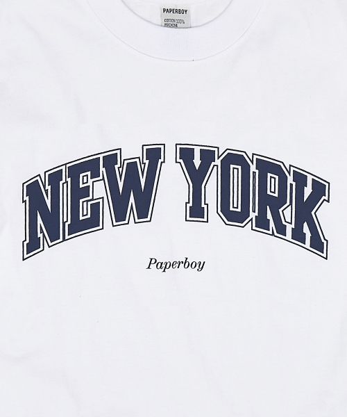 PAPERBOY(ペーパーボーイ)の「ニューヨーク 半袖Tシャツ-ホワイト(Tシャツ/カットソー・レディース・その他・SMALL/MEDIUM/LARGE/X-LARGE)」の4枚目の写真