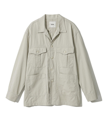 GARDEN EXPRESS（ガーデンエクスプレス）の「Washed Cotton Work Jacket (ivory)（ミリタリージャケット）」