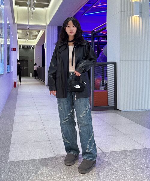 DECET（デケト）の「Fringe Applique Wide Jeans DCPT054BlueA（デニムパンツ・レディース・その他・26/28/30/32/34）」の14枚目の写真