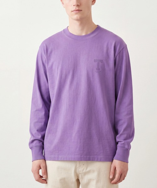 TMT(ティーエムティー)の「【TMT/ティーエムティー】DRY COTTON JERSEY L/S TEE UPPER(Tシャツ/カットソー・メンズ・ブラック/ネイビー/パープル/ホワイト・MEDIUM/XX-LARGE/LARGE/X-LARGE)」の4枚目の写真