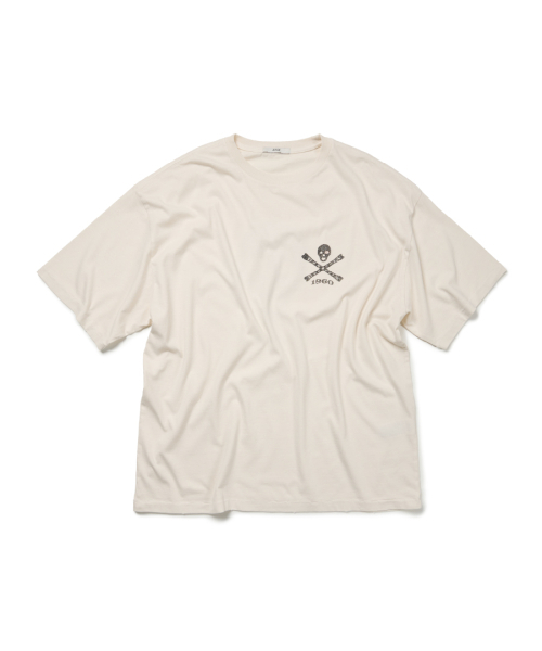 ETCE(イーティーシーイー)の「DESTROYED 1980 SKULL TEE (OFF WHITE)(Tシャツ/カットソー・メンズ・その他・MEDIUM/LARGE/X-LARGE)」の1枚目の写真