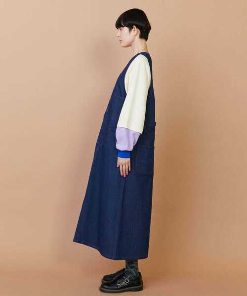 FRAPBOIS（フラボア）の「ジャスカータ ジャンパースカート（ジャンパースカート・レディース・ネイビー・0/1）」の2枚目の写真