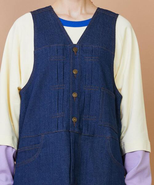 FRAPBOIS（フラボア）の「ジャスカータ ジャンパースカート（ジャンパースカート・レディース・ネイビー・0/1）」の5枚目の写真