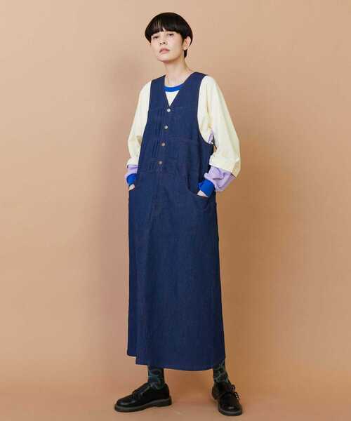 FRAPBOIS（フラボア）の「ジャスカータ ジャンパースカート（ジャンパースカート・レディース・ネイビー・0/1）」の7枚目の写真